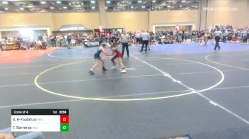 88 lbs Consi Of 4 - Sophie Kula-Faalafua, Pride WC vs Tatum Barreras, Valiant College Prep