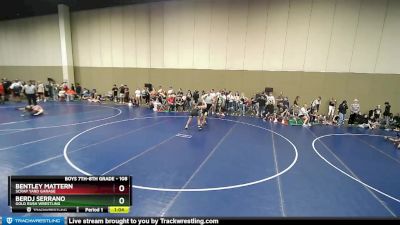 108 lbs Cons. Semi - Berdj Serrano, Gold Rush Wrestling vs Bentley Mattern, Scrap Yard Garage