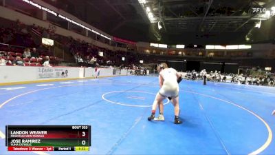 190 lbs Champ. Round 2 - Jose Ramirez, Yuma Catholic vs Landon Weaver, Mountain View Marana