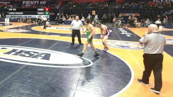 2A 144 lbs Cons. Round 3 - Jin Tai, Glen Ellyn (Glenbard South) vs Luke Banas, New Lenox (Providence Catholic)