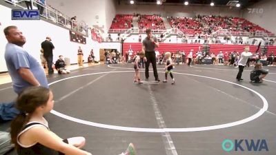 37 lbs Rr Rnd 5 - Pyper Patterson, Unattached vs Easton Civitts, Harrah Little League Wrestling