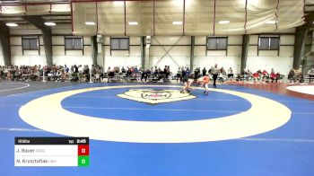 125 lbs Consi Of 16 #1 - Jackson Bauer, Coast Guard vs Noah Krysztofiak, Southern Maine