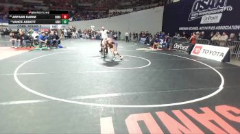 6A Boys 150 lbs Cons. Round 2 - Vance Abbott, Gresham Boys vs Arfaan Karim, Sunset Boys