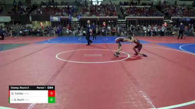 70 lbs Champ. Round 2 - Sawyer Hunt, Mine Yard Dogs Wrestling Club vs Owen Yuhas, North Montana Wrestling Club