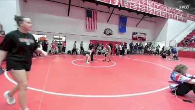 JH 126 lbs 2nd Place Match - Jersey Yanes, DEER CREEK JH vs Kathryn Tetreault, Cache JH