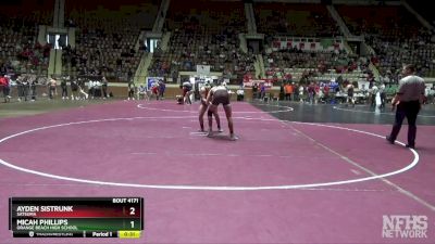 1A-4A 165 Cons. Round 3 - Micah Phillips, Orange Beach High School vs Ayden Sistrunk, Satsuma