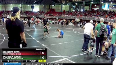 89 lbs Semifinal - Marissa Wulff, Westside Wrestling Club vs Kimbree Rees, Wayne Wrestling Club