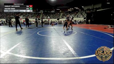 70 lbs Consi Of 4 - Kinsley Ontiveros, Texas Elite Wrestling vs Salyer Torix, Sperry Wrestling Club