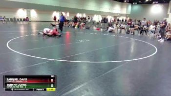 182 lbs Round 1 (6 Team) - Torynn Johns, Coastline Red Tide vs Zahquel Davis, LG Braves Garrnet