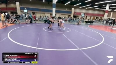 195 lbs Round 2 - Kane Rosario, Katy Area Wrestling Club vs Ian McCarley, Texas Takedown Academy