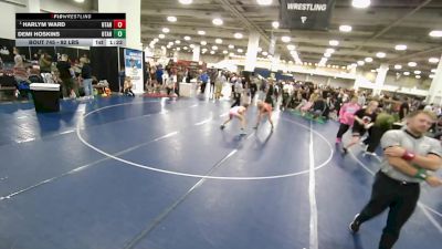 92 lbs Champ. Round 2 - Demi Hoskins, Utah vs Harlym Ward, Utah