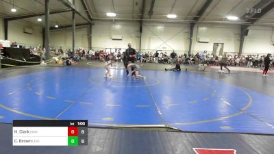 55 lbs Semifinal - Hunter Clark, Grindhouse Wrestling vs Cooper Brown, Level Up Wrestling Center - (A)