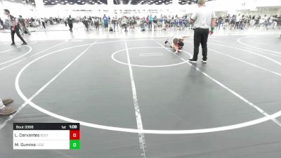 130 lbs Quarterfinal - Logan Cervantes, Scotsmen WC vs Marcu Gumina, Legends Of Gold LV