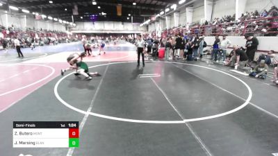 100 lbs Semifinal - Zane Butero, Monte Vista Takedown Club vs Jayden Marsing, Blanco