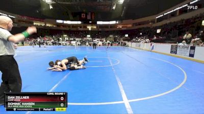 165 lbs Cons. Round 1 - Dan Zellner, Camp Verde vs Dominic Hansen, Gila Ridge High School