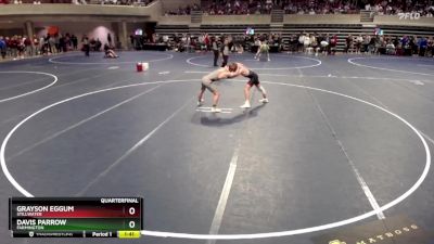 145 Championship Bracket Quarterfinal - Grayson Eggum, Stillwater vs Davis Parrow, Farmington