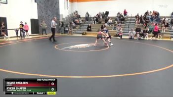 B-16 lbs 3rd Place Match - Ryker Shafer, Tomahawk Wrestling Club vs Chase Paulsen, LMWC