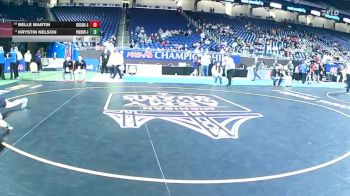 Girls-115 lbs Cons. Round 3 - Krystin Nelson, LeRoy Pine River (Girls) vs Belle Martin, Gibraltar Carlson (Girls)