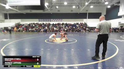 113 lbs Champ. Round 3 - Brayden O`Neill, Mater Dei vs Patrick Leffard, Chaparral