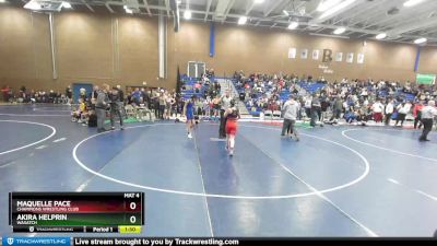 90 lbs Semifinal - Maquelle Pace, Champions Wrestling Club vs Akira Helprin, Wasatch
