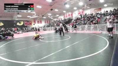 105 lbs 3rd Place Match - Dalylah Mora, Arroyo vs Olive Lechiara, Temecula Valley