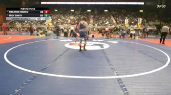 3A-132 lbs Champ. Round 1 - Braxton Hinton, Lyman vs Trey Smith, Cody
