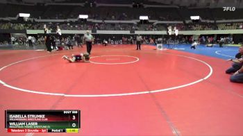 National 3-5 80 Cons. Semi - Isabella Strumke, Williamsburg Wrestling Club vs William Laser, Midlothian Miners Wrestling Cl