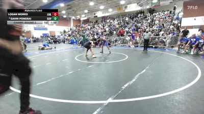 120 lbs Champ. Round 2 - Logan Moreo, Los Alamitos vs Gavin Pongsai, Gilroy