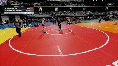 6A 138 lbs Champ. Round 1 - Landri Von Gonten, Conroe Woodlands College Park vs Sydney Miller, Katy Jordan