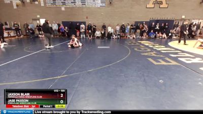 135 lbs Semifinal - Jaxson Blair, Ferndale Force Wrestling Club vs Jase Paxson, Steelclaw Wrestling Club