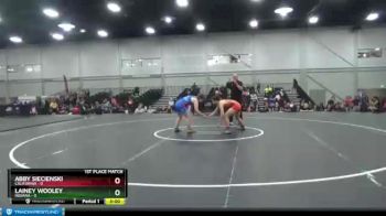 164 lbs Placement Matches (8 Team) - Abby Siecienski, California vs Lainey Wooley, Indiana