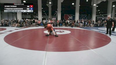 80 kg Champ. Rd Of 128 - Ryder Thomas, Avalanche Wrestling Association vs Preston Burroughs, Mayo Quanchi Wrestling