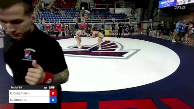 190 lbs Rnd Of 64 - Ella Creighton, WI vs Rebecca Oetken, WY