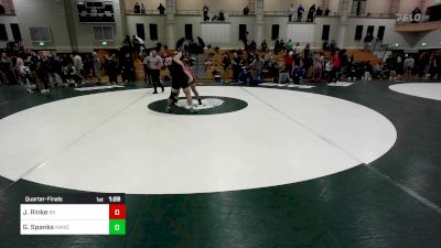 215 lbs Quarterfinal - Jackson Rinke, Bridgewater-Raynham vs Gabriel Spanks, North Andover