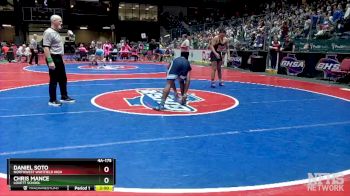 4A-175 lbs Semifinal - Daniel Soto, Northwest Whitfield High vs Chris Mance, Lovett School