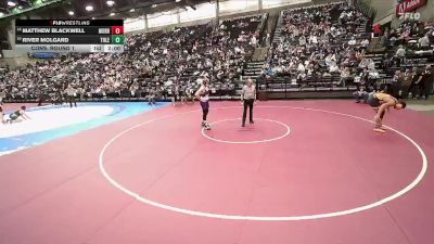 4A 285 lbs Cons. Round 1 - River Molgard, Tooele vs Matthew Blackwell, Murray