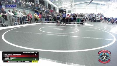 46 lbs 5th Place Match - Josie Briggs, Linn County vs Broque Johnson, Butler