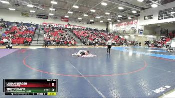 165 lbs Quarterfinal - Tristin David, Colorado School Of Mines vs Logan Berger, Chadron State