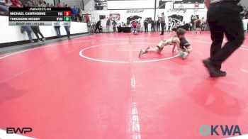 49 lbs Semifinal - Michael Cawthorne, Tiger Trained Wrestling vs Theodore Mosby, Wyandotte Youth Wrestling