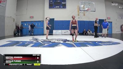 120 lbs Cons. Round 4 - Natalie Purser, Preston vs Keston Johnson, Star Valley