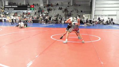 132 lbs Round Of 32 - Carson Owens, GT 4238 - HSB vs Will Detar, Funk City - HSB