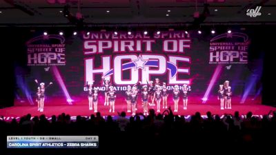Carolina Spirit Athletics - Zebra Sharks [2026 L1 Youth - D2 - Small Day 2] 2026 Spirit of Hope Grand Nationals