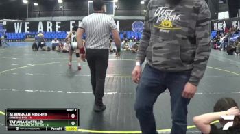 98 lbs Round 1 (4 Team) - Tatiana Castillo, Michigan Queens Of The Mat vs Alainnnah Mosher, Girls Bad Bass