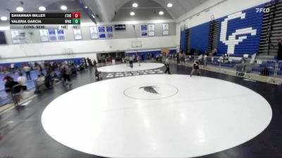 115 lbs Cons. Semi - Valeria Garcia, Villa Park High School vs Savannah Miller, El Toro High School