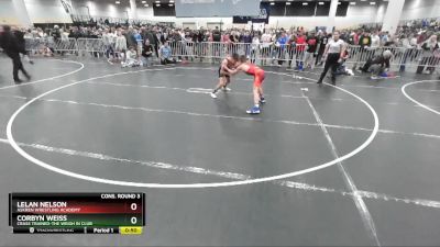 97 lbs Cons. Round 3 - Lelan Nelson, Askren Wrestling Academy vs Corbyn Weiss, Crass Trained-The Weigh In Club