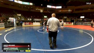 78 lbs Cons. Round 3 - Derrick Gonzales, Northern Arizona Grapplers vs Jayce Urcadez, Morenci