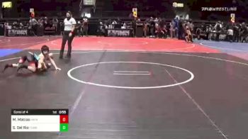 90 lbs Consi Of 4 - Michael Macias, NM WolfPack vs Seth Del Rio, Team Texas