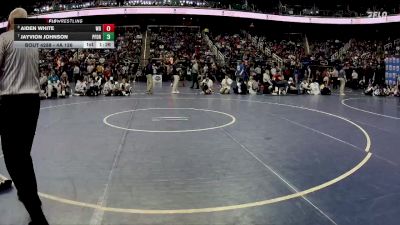 4A 126 lbs Semifinal - Aiden White, Weddington High School vs Jayvion Johnson, Pine Forest