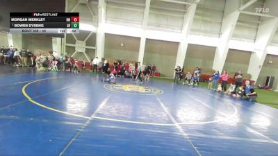49 lbs Quarterfinal - Bowen Dyreng, Gunnison Valley vs Morgan Merkley, Uintah Wrestling