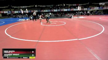 150 lbs Quarters & Wb (16 Team) - Shaineek Wright, Granby vs Reed Booth, Poquoson